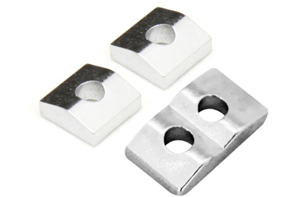  FR7NCBC3P - 7-String Nut Clamping Blocks (3 pcs) - Chrome