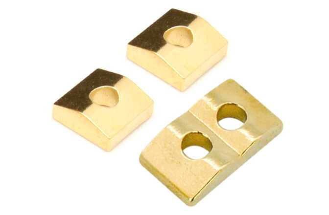Inserții prăguș blocabil Floyd Rose  FR7NCBG3P - 7-String Nut Clamping Blocks (3 pcs) - Gold