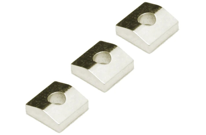 Inserții prăguș blocabil Floyd Rose  FRNCBSCP - Original Nut Clamping Blocks - Satin Chrome