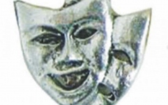 Insignă cu Simbolul Teatrului No brand Pin Theatrical Masks