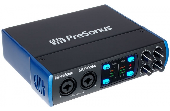Interfață audio 2x4 USB-C Presonus Studio 26c