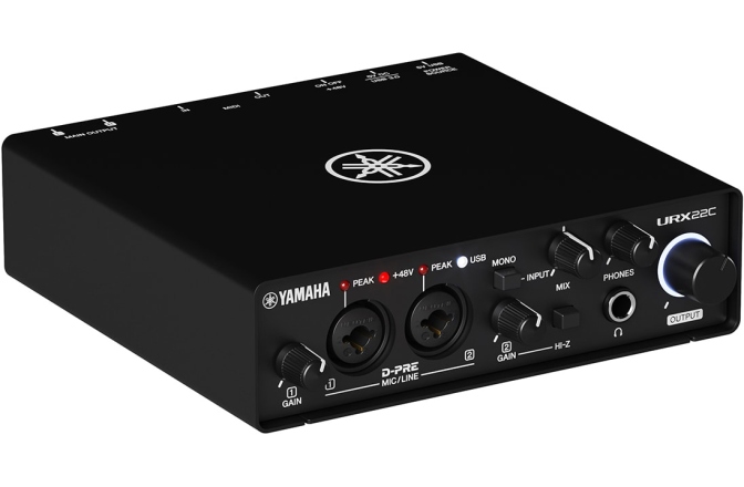 Interfață audio/MIDI USB-C Yamaha URX22C