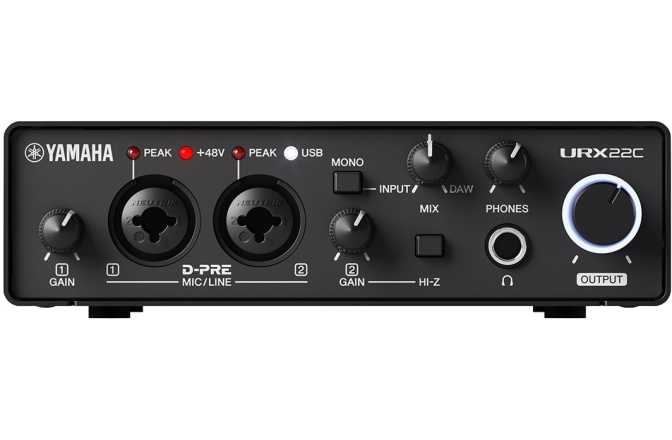 Interfață audio/MIDI USB-C Yamaha URX22C