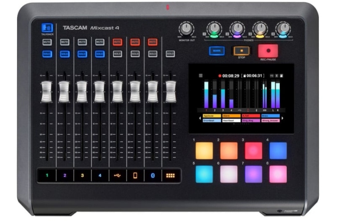 Interfata audio podcast<br /> Tascam Mixcast 4