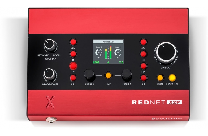 Interfață audio prin Dante Focusrite Pro RedNet X2P