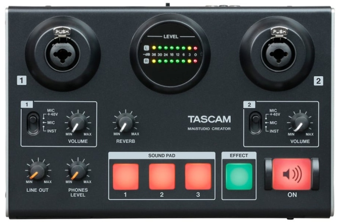 Interfata audio USB <br /> Tascam US-42B MiNiSTUDIO CREATOR