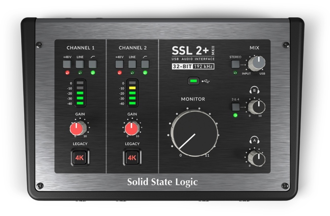 Interfață audio USB-C SSL 2+ MKII