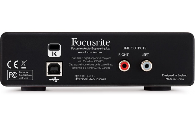Interfata audio USB Focusrite Scarlett Solo mk2