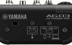 Interfață USB / Mixer  Yamaha AG03 mk2 Black
