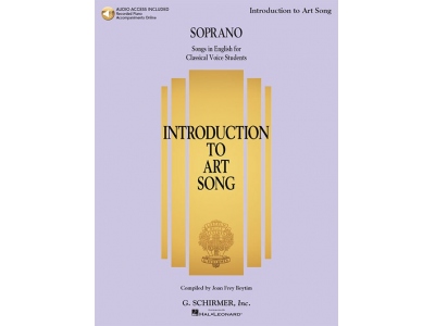 Introduction To Art Song For Soprano (Book/Online Audio)