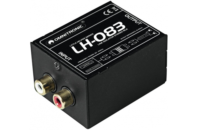 Izolator stereo Omnitronic LH-083 Stereo Isolator RCA S