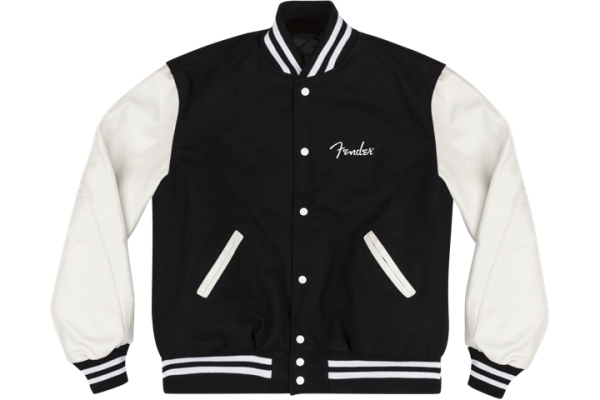 Custom Shop Varsity Jacket Black/White L