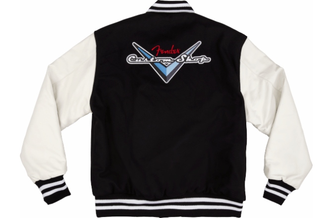 Jachetă Fender Custom Shop Varsity Jacket Black/White XXL