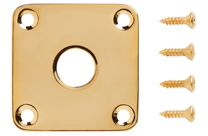 Jack-Plate pentru Les Paul Gibson JP-020 Jack Plate Gold - Jack socket frame