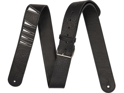 Shark Fin Leather Strap Black and White 2