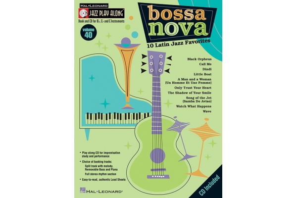Jazz Play-Along Volume 40: Bossa Nova – 10 Latin Jazz Favorites (Book/Online Audio)