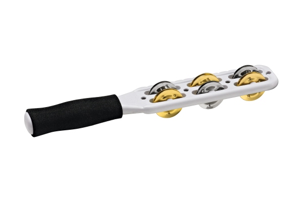 Professional Series Jingle Stick - White/Nickel-plated Steel & Brass Jingles Professional Series Jingle Stick - White/Nickel-plated Steel & Brass Jingles