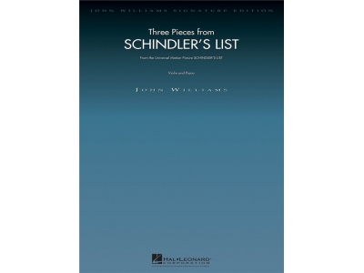 John Williams: Three Pieces From Schindlers List (Violin/Piano)