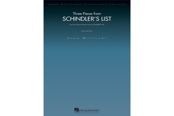 John Williams: Three Pieces From Schindlers List (Violin/Piano)