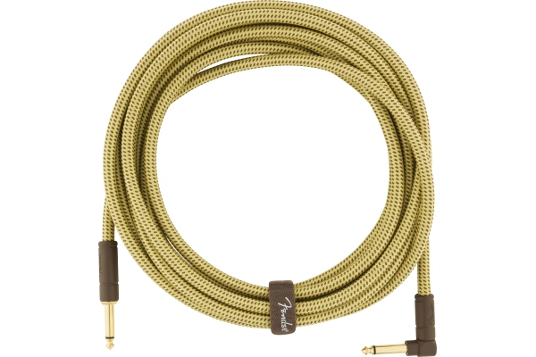 Fender Deluxe Instrument Cable, Straight/Angle, 5.5m, Tweed