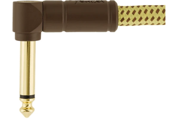 Fender Deluxe Series Instrument Cable Angle/Angle 1' Tweed — 2