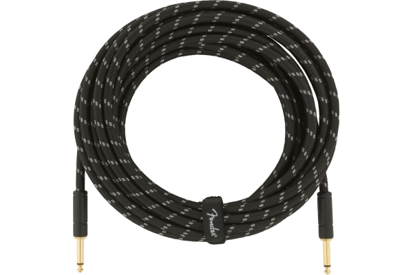 Fender Deluxe Series Instrument Cable Straight/Straight 25' Black Tweed