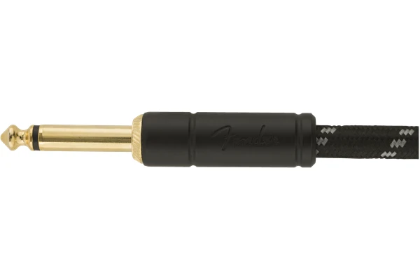 Fender Deluxe Series Instrument Cable Straight/Straight 25' Black Tweed — 2
