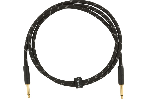Fender Deluxe Series Instruments Cable Straight/Straight 5' Black Tweed