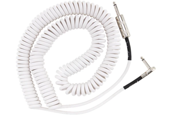 Fender Hendrix Voodoo Child Coil Instrument Cable Straight/Angle 30' White — 2