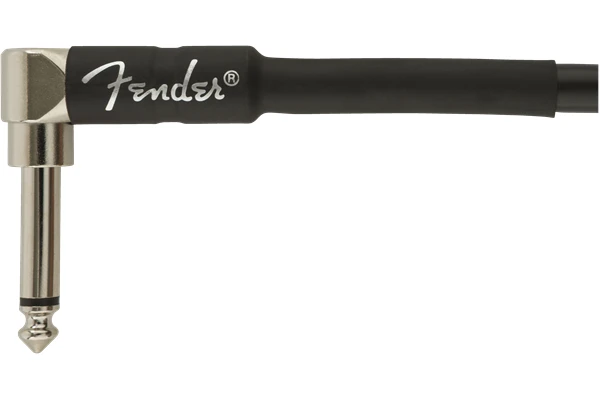 Fender Professional Series Instrument Cable Straight/Angle 18.6' Black — 3