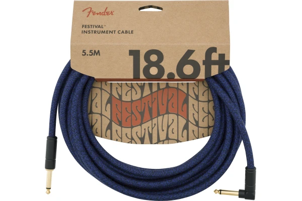 Fender Festival Instrument Cable 5.5m - Blue Dream — 4