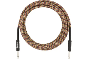 Fender Festival Instrument Cable Straight/Straight 5.5m Pure Hemp Rainbow