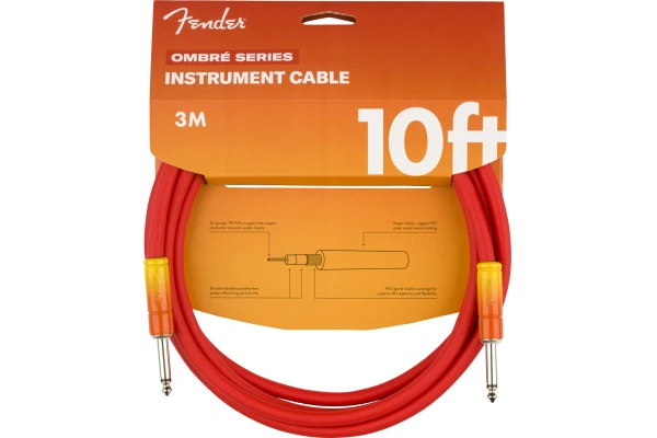 Fender Ombré Instrument Cable 3m - Tequila Sunrise — 2
