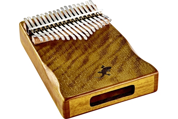 Lizard Series Kalimba 17 Keys ; C Major tuning - Golden Phoebe + deluxe case, cover bag, tuning hammer, polish cloth