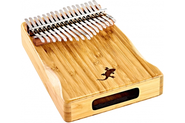 Lizard Series Kalimba 17 Keys &#8211; C Major tuning - Bamboo + deluxe case, cover bag, tuning hammer, polish cloth