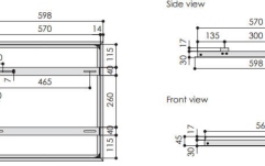 Kit de finisare tavan fals pentru lift videoproiector  Vogels PPA901
