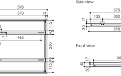 Kit de finisare tavan fals pentru lift videoproiector  Vogels PPA901