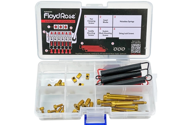Kit hardware Floyd Rose® Floyd Rose  FRUK1-SS-GD - Color Stainless Steel Hardware Upgrade Kit, Gold