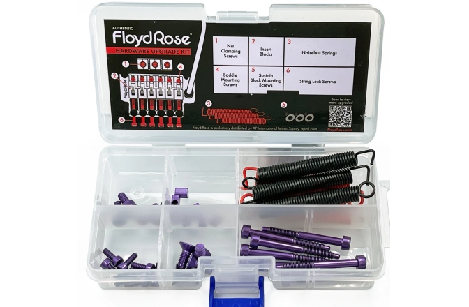 Kit hardware Floyd Rose® Floyd Rose  FRUK1-SS-PL - Color Stainless Steel Hardware Upgrade Kit, Purple