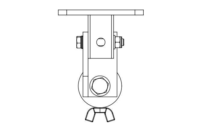 Kit montare pe pol / stălp VOID Acoustics T80 Pole Bracket Kit Black