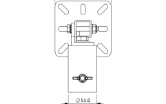 Kit montare pe pol / stălp VOID Acoustics T80 Pole Bracket Kit Black