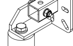 Kit montare pe pol / stălp VOID Acoustics T80 Pole Bracket Kit Black