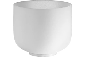 Meinl Crystal Singing Bowl, white-frosted, 8" / 20 cm, Note B4, Crown Chakra