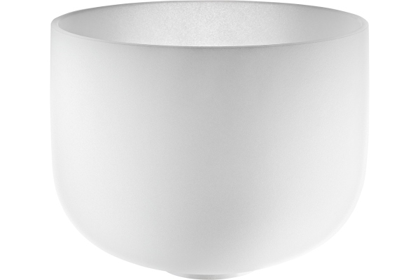 Meinl Crystal Singing Bowl, white-frosted, 9" / 22 cm, Note A4, Brow Chakra