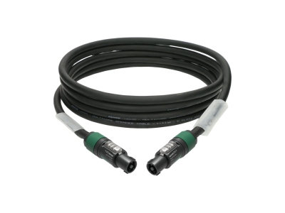 4x 4.0 mm² speaker cable PVCspeakON 4p F/F with plastic shell (NL4FXX) - 1x transparent - 0.5 m