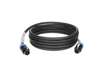 8x 2.5 mm² speaker cable PVCspeakON 8p F/F with plastic shell - 2x transparent - 5 m