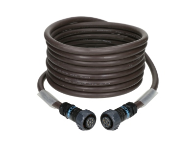 8x 4.0 mm² speaker cable eXtreme PVCPA-COM® 8p F/F with ring - 2x transparent - 5 m
