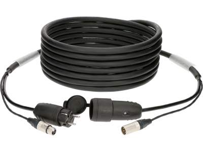 audio & power 3G2.5 hybrid cableXLR 3p + Schuko - 25 m
