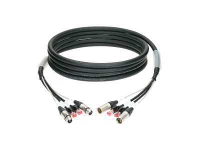 CAT5e & audio hybrid cable2x RJ45 + 2x XLR 3p - 70 m