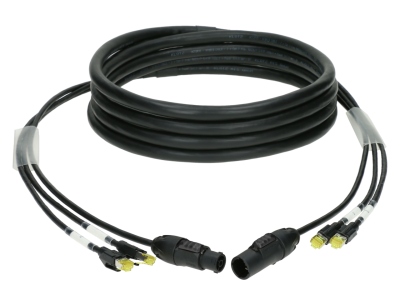 CAT7 & power 3G1.5 hybrid cable2x RJ45 + powerCON TRUE1 - 16 A - 25 m